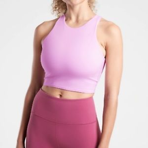 ATHLETA NWT XL D-DD Conscious Crop in Powervita Opaque Lilac